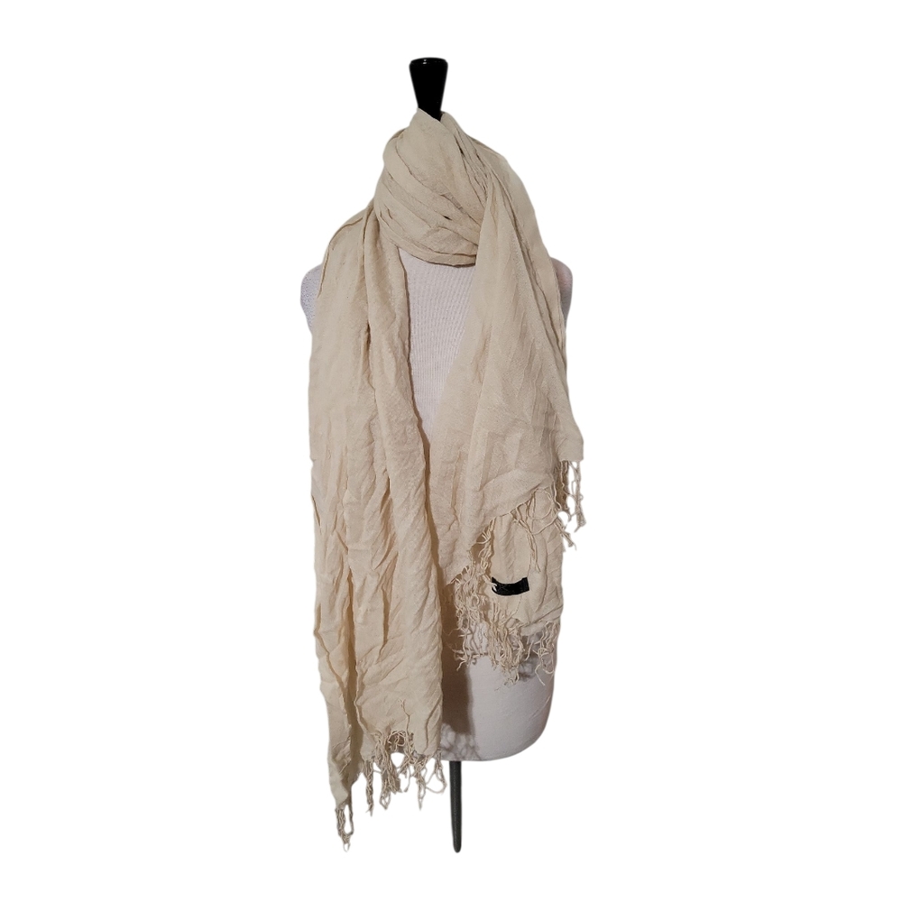 Trinikashmir 100% Cashmere Cream Scarf